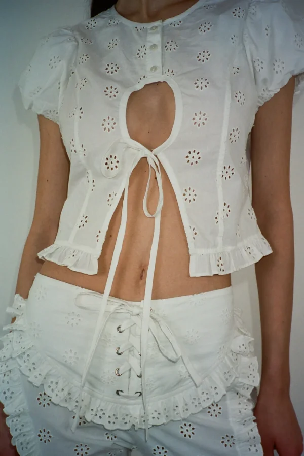 Tops^Sandy Liang Cameo Top In White
