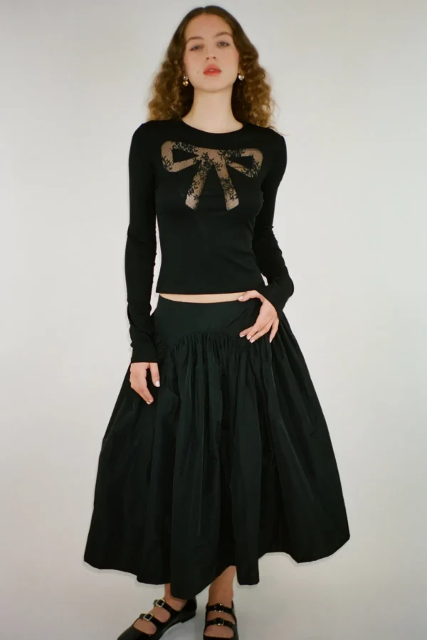 Tops^Sandy Liang Doting Top In Black