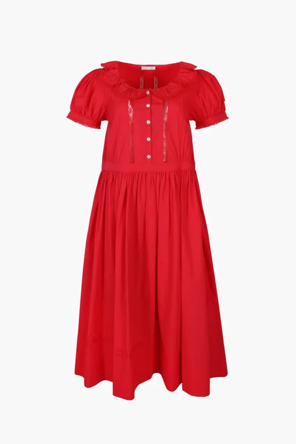 Dresses^Sandy Liang Middy Dress In Red