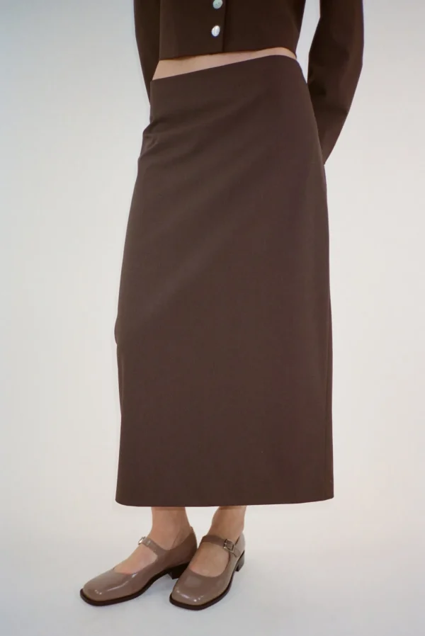 Skirts^Sandy Liang Toes Skirt In Brown