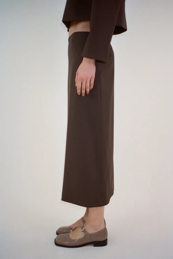 Skirts^Sandy Liang Toes Skirt In Brown